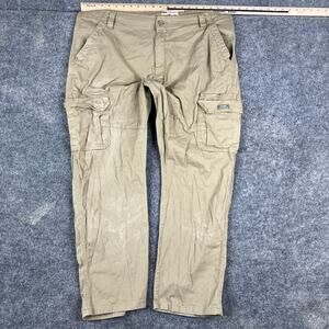 Wrangler Pants Mens 40x30 Khaki Cargo Outdoor Stretch Casual Workwear